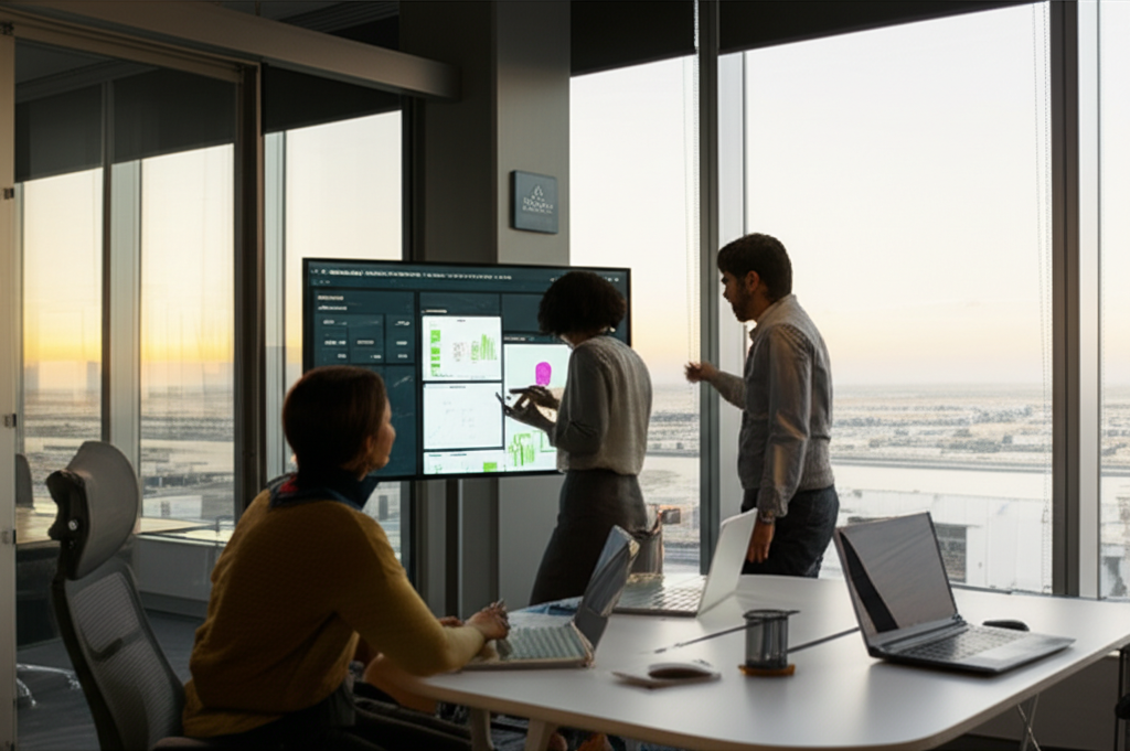 Professional team collaboration