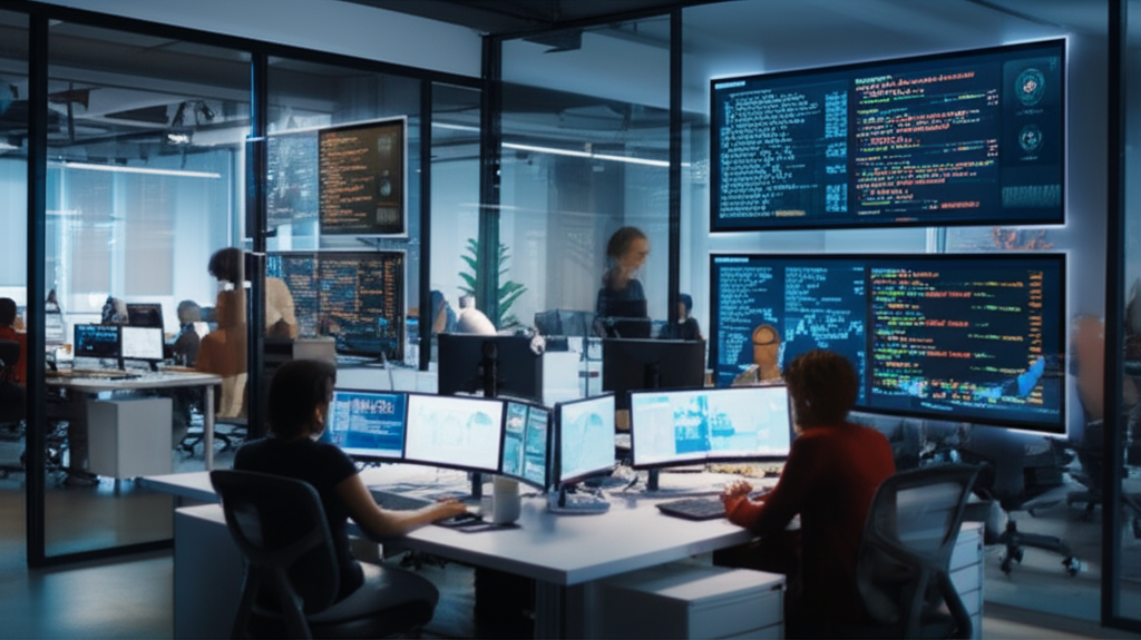 Modern tech workspace